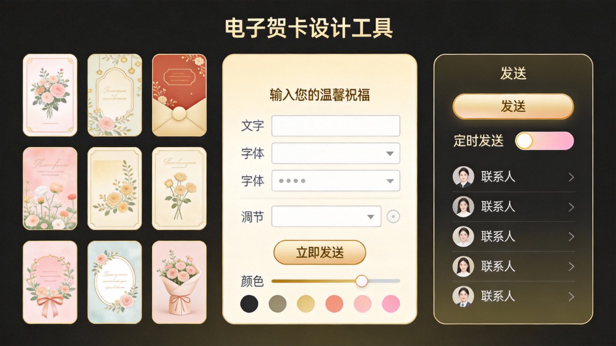 电子贺卡产品预览图